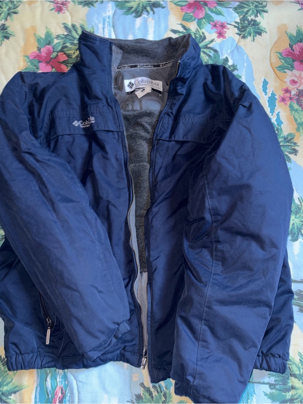 Columbia Men's Dark Blue Insulated Puffer Jacket